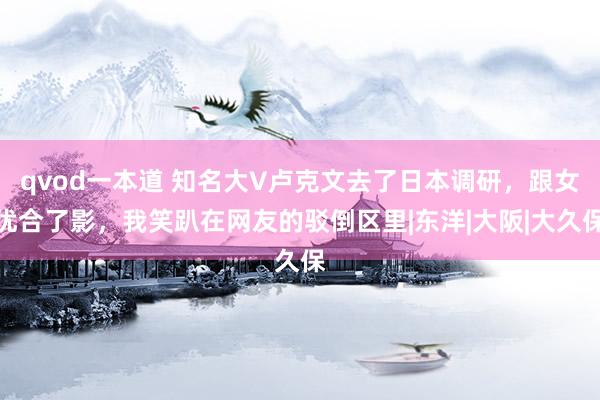 qvod一本道 知名大V卢克文去了日本调研，跟女优合了影，我笑趴在网友的驳倒区里|东洋|大阪|大久保