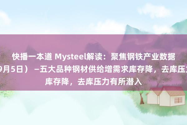 快播一本道 Mysteel解读：聚焦钢铁产业数据（2024年9月5日） —五大品种钢材供给增需求库存降，去库压力有所潜入