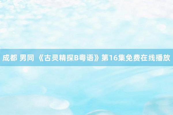 成都 男同 《古灵精探B粤语》第16集免费在线播放