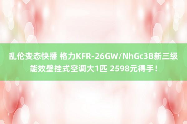 乱伦变态快播 格力KFR-26GW/NhGc3B新三级能效壁挂式空调大1匹 2598元得手！